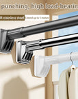 5m Adjustable Long Shower Curtain Rod