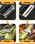 Multifunctional Stainless Steel Kitchen Peeler