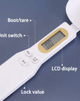 Electronic kitchen weight measuring spoon