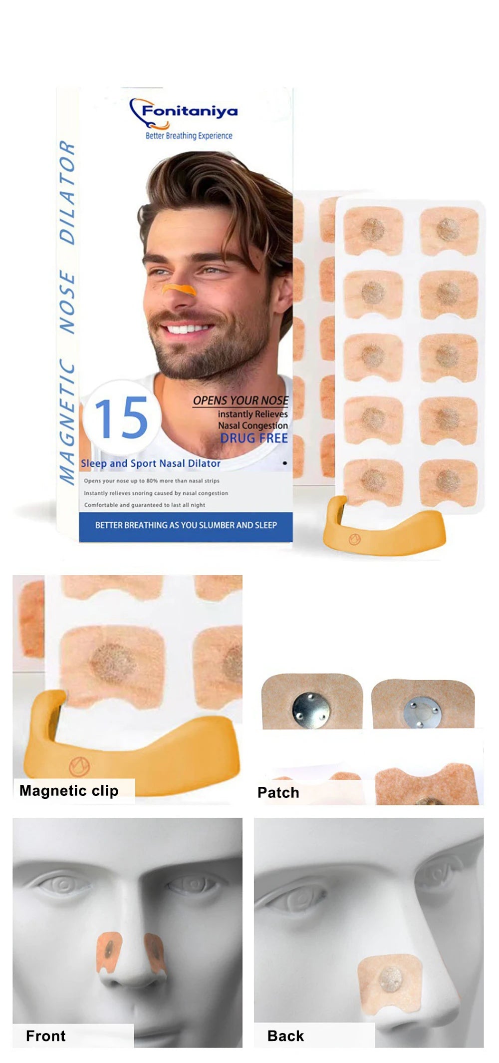 Kit Nose Breathe Strips Magnetic