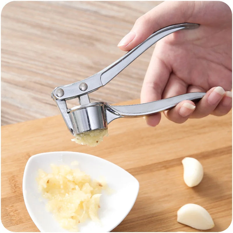 Stainless Steel Garlic Press Crusher